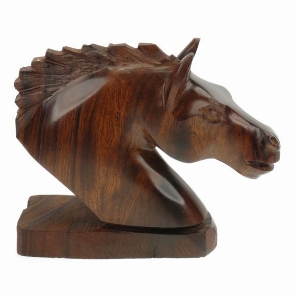Horse Head - Ironwood Carving  |  EarthView
