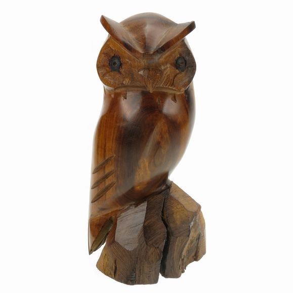 Owl - Ironwood Carving  |  EarthView