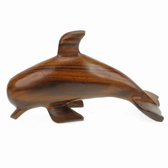 Dolphin - Ironwood Carving  |  EarthView