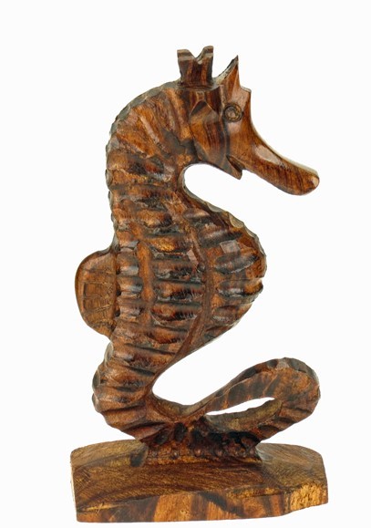 Sea Horse - Ironwood Carving  |  EarthView