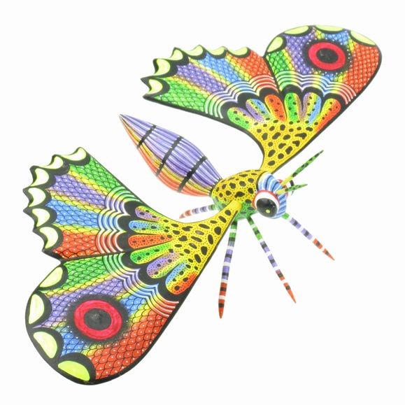 Butterfly - Oaxacan Wood Carving  |  EarthView