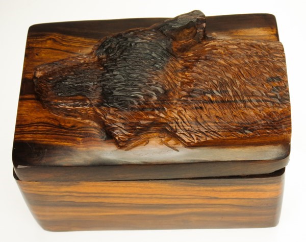 Bear Box smooth - Ironwood Carving  |  EarthView
