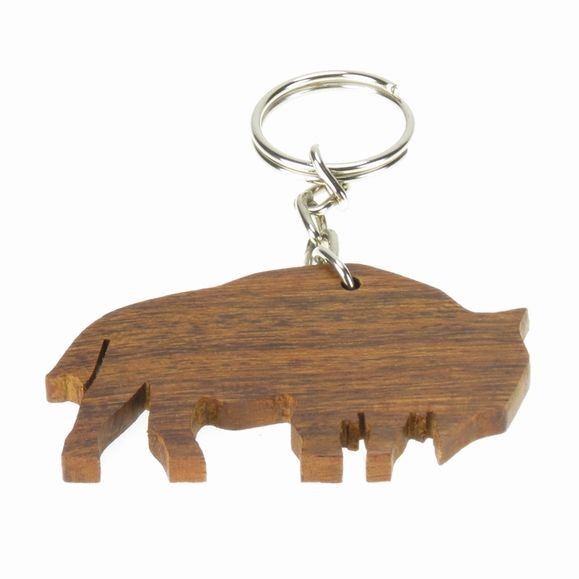 Buffalo Keychain - Ironwood Carving  |  EarthView