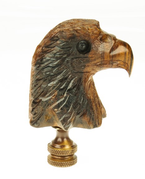 Eagle Head Finial - Ironwood Carving  |  EarthView