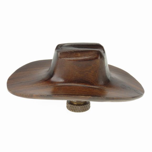 Cowboy Hat Finial - Ironwood Carving  |  EarthView