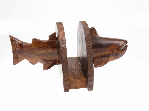 Trout Napkin Holder - Ironwood Carving  |  EarthView