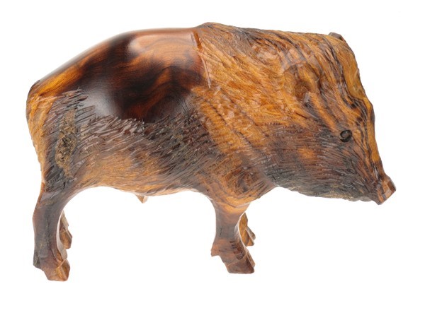Javalina with detail - Ironwood Carving  |  EarthView