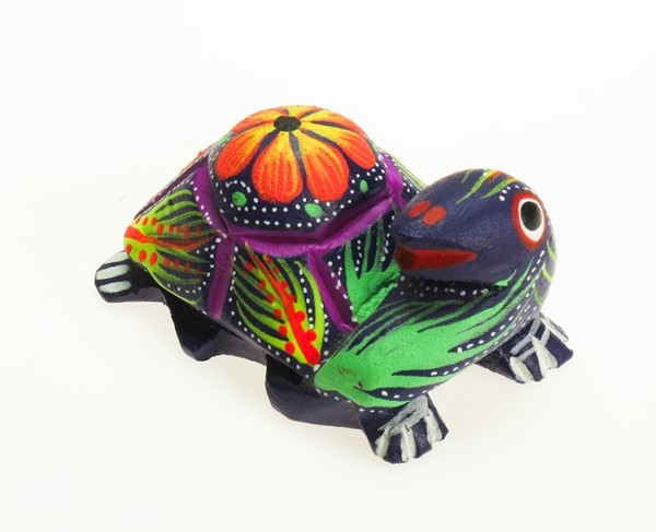 Land Turtle - Oaxacan Wood Carving | EarthView