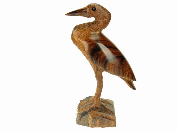 Blue Heron - Ironwood Carving  |  EarthView