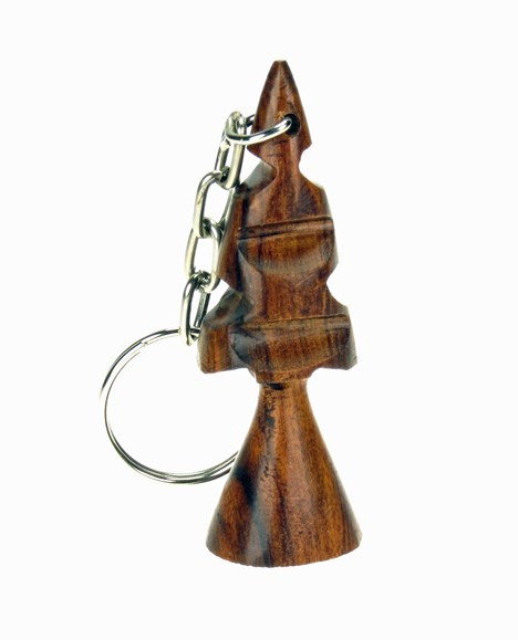 Sequoia Tree 3-D Keychain - Ironwood Carving  |  EarthView