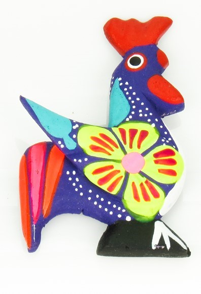Rooster Magnet - Oaxacan Wood Carving  |  EarthView