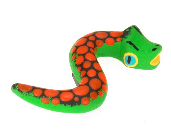 Snake Magnet - Oaxacan Wood Carving  |  EarthView