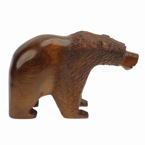Polar Bear - Ironwood Carving  |  EarthView