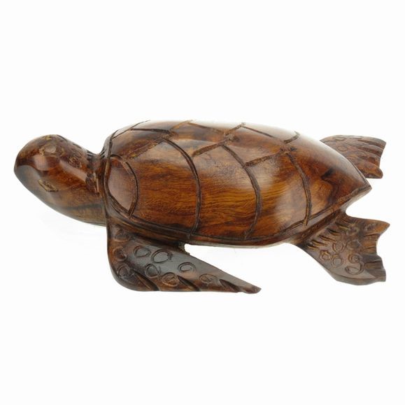 Sea Turtle, Detailed - Ironwood Carving  |  EarthView