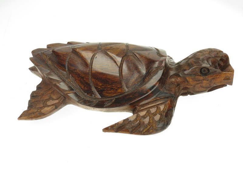 Sea Turtle, Detailed - Ironwood Carving  |  EarthView