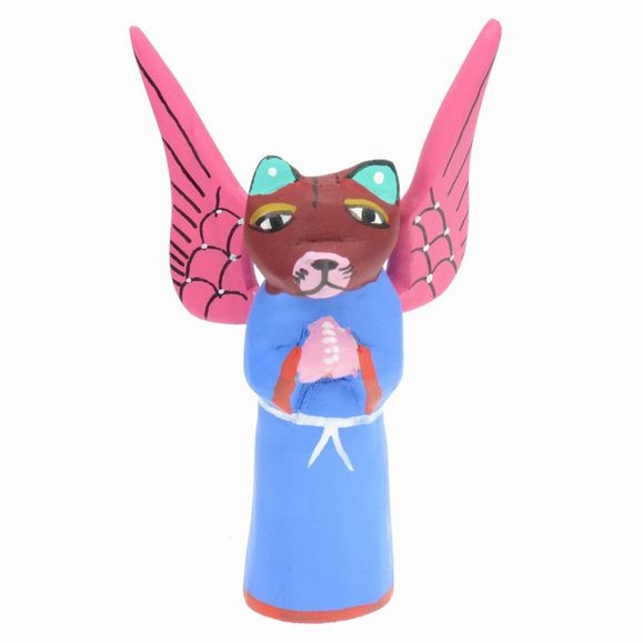 Cat Angel - Oaxacan Wood Carving  |  EarthView