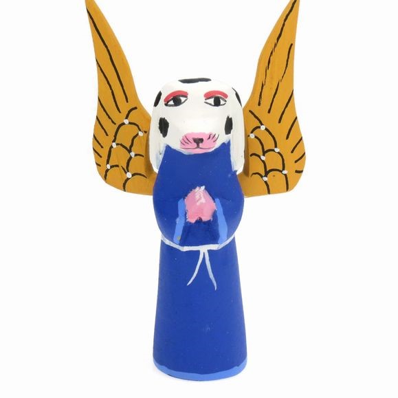 Dog Angel - Oaxacan Wood Carving  |  EarthView