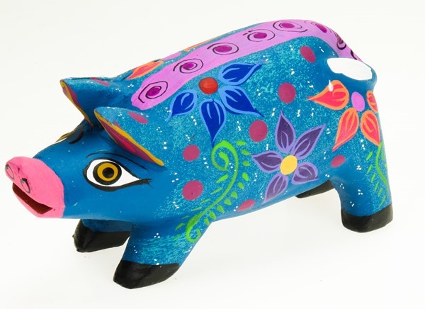 Pig - Oaxacan Wood Carving  |  EarthView