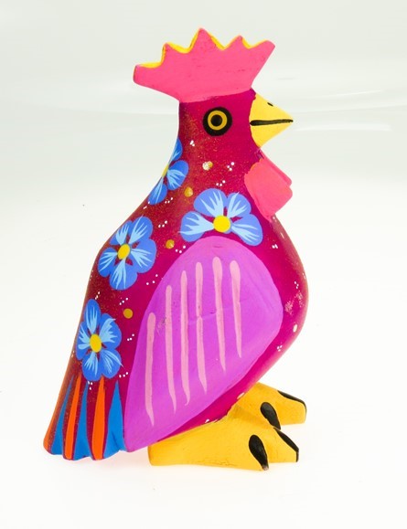 Rooster - Oaxacan Wood Carving  |  EarthView