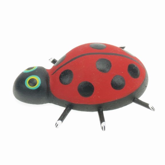 Ladybug - Oaxacan Wood Carving  |  EarthView