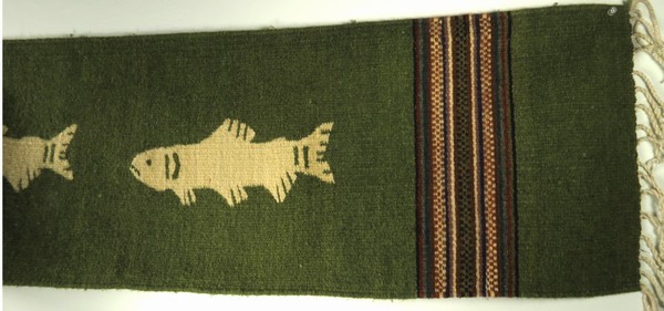 Trout Table Runner - Zapotec Weaving  |  EarthView