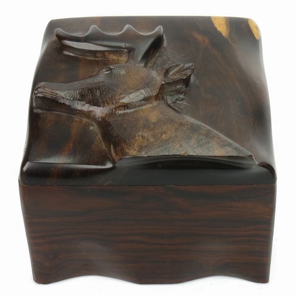 Deer Box - Ironwood Carving  |  EarthView