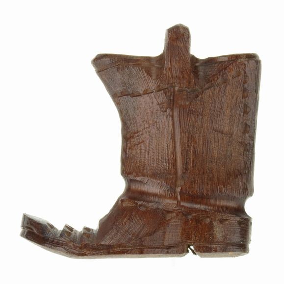 Cowboy Boot Drawer Pull - Ironwood Carving  |  EarthView