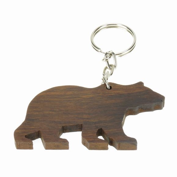 Bear Keychain - Ironwood Carving  |  EarthView