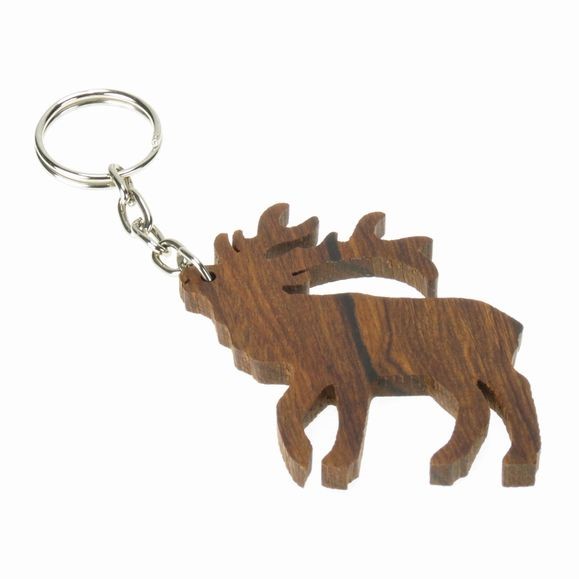 Elk Keychain - Ironwood Carving  |  EarthView