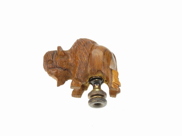 Buffalo Finial - Ironwood Carving  |  EarthView