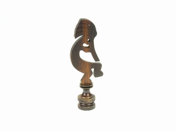 Kokopelli Finial - Ironwood Carving  |  EarthView