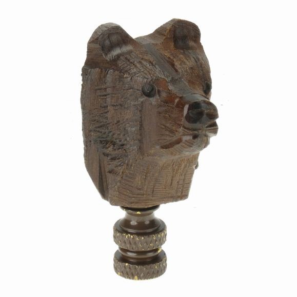Bear Head Finial - Ironwood Carving  |  EarthView