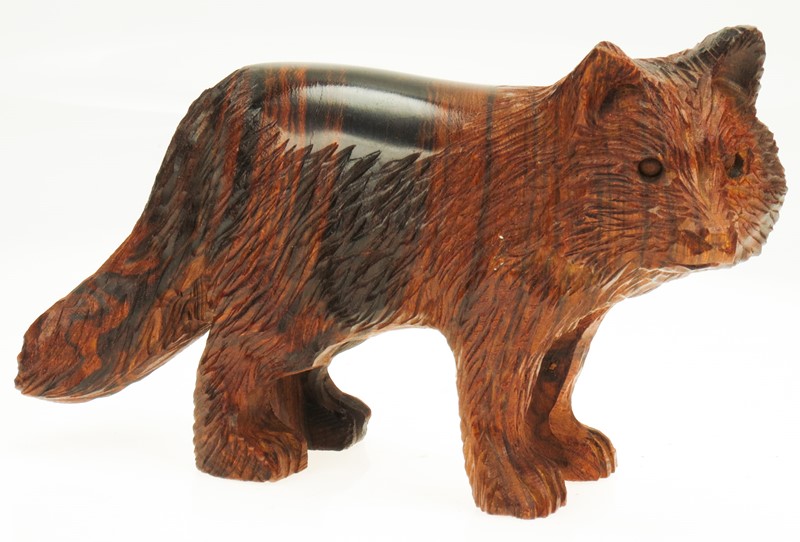 Arctic Fox - Ironwood Carving  |  EarthView