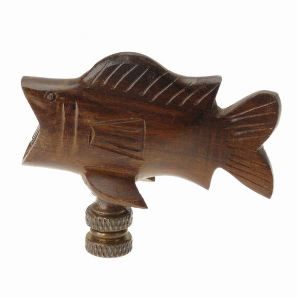 Bass Finial - Ironwood Carving  |  EarthView
