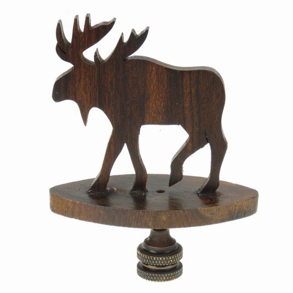 Moose Silhouette Finial - Ironwood Carving  |  EarthView
