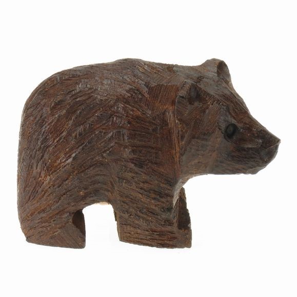 Bear 3-D Magnet - Ironwood Carving  |  EarthView