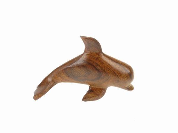 Dolphin 3-D Magnet - Ironwood Carving  |  EarthView