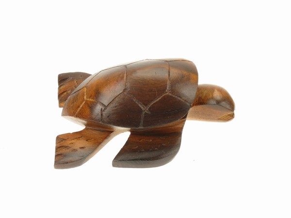 Sea Turtle 3-D Magnet - Ironwood Carving  |  EarthView