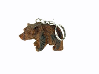 Bear 3-D Keychain - Ironwood Carving  |  EarthView