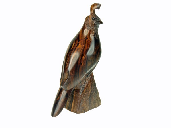 Quail - Ironwood Carving  |  EarthView