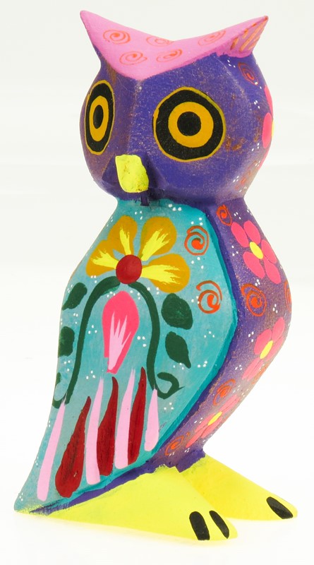 Owl - Oaxacan Wood Carving  |  EarthView