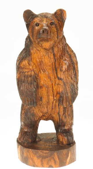 Bear standing - Ironwood Carving  |  EarthView