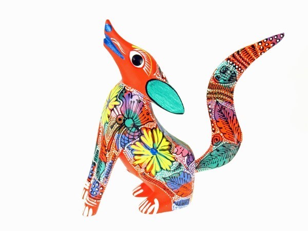 Coyote - Oaxacan Wood Carving | EarthView