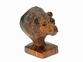 Bear Bust - Ironwood Carving  |  EarthView