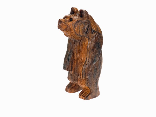 Black Bear standing - Ironwood Carving  |  EarthView
