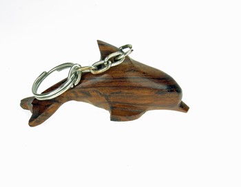Dolphin Keychain - Ironwood Carving  |  EarthView