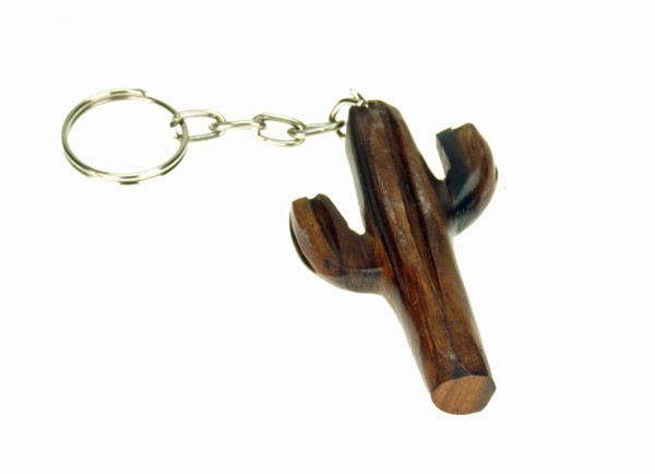 Saguaro Cactus 3-D Keychain - Ironwood Carving  |  EarthView