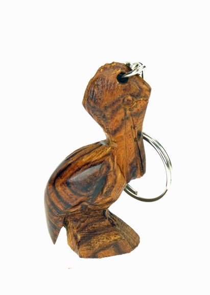 Pelican Keychain - Ironwood Carving  |  EarthView