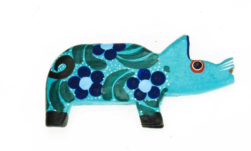 Pig Magnet - Ironwood Carving  |  EarthView