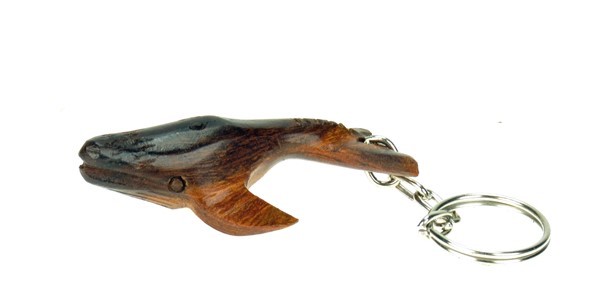 Humpback Whale Keychain - Ironwood Carving  |  EarthView